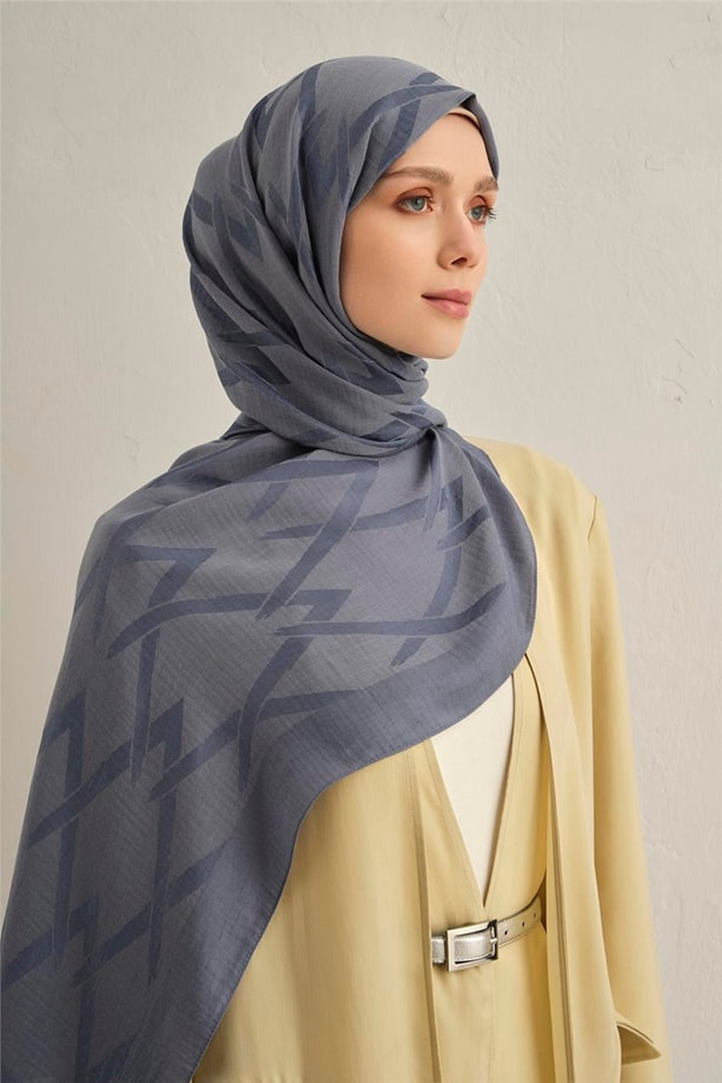 Armine 26yaz  Lyocell Şal-1 Kot Mavisi