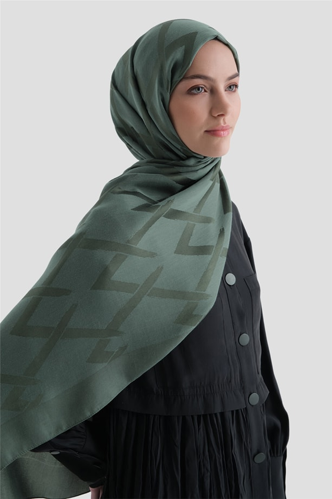 Armine 26yaz  Lyocell Şal-1 Yeşil