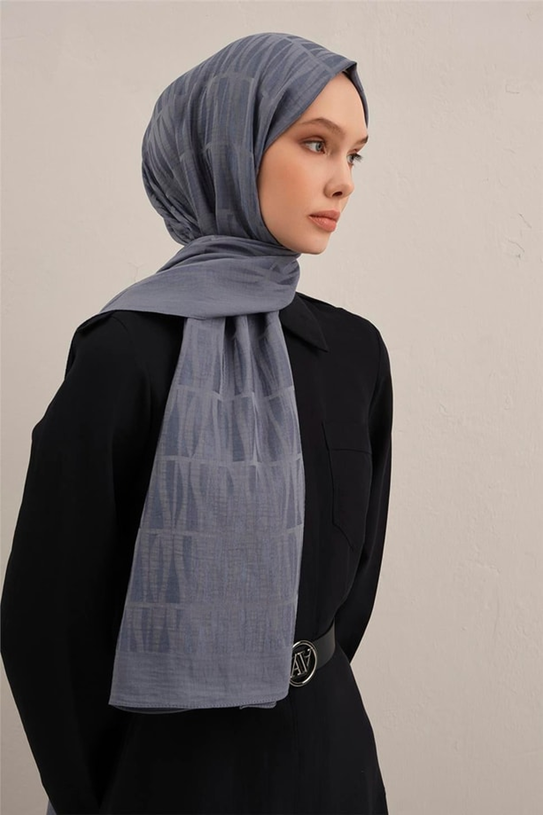 Armine 26yaz Lyocell Şal-3 Kot Mavisi