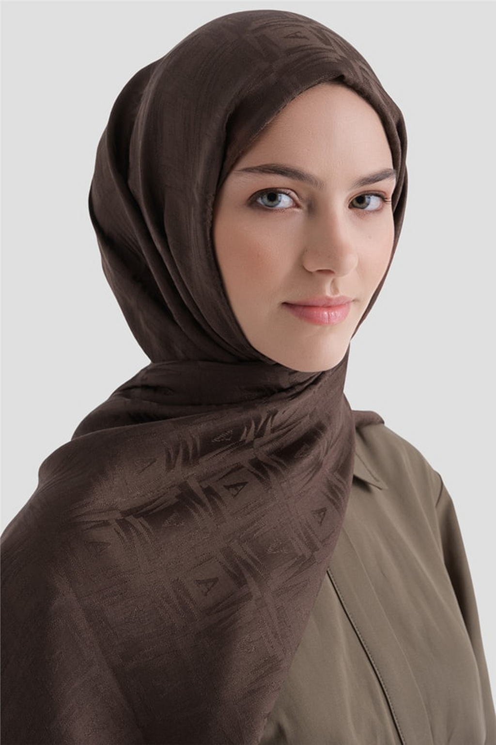 Armine 26yaz Lyocell Şal -6 Koyu Kahve