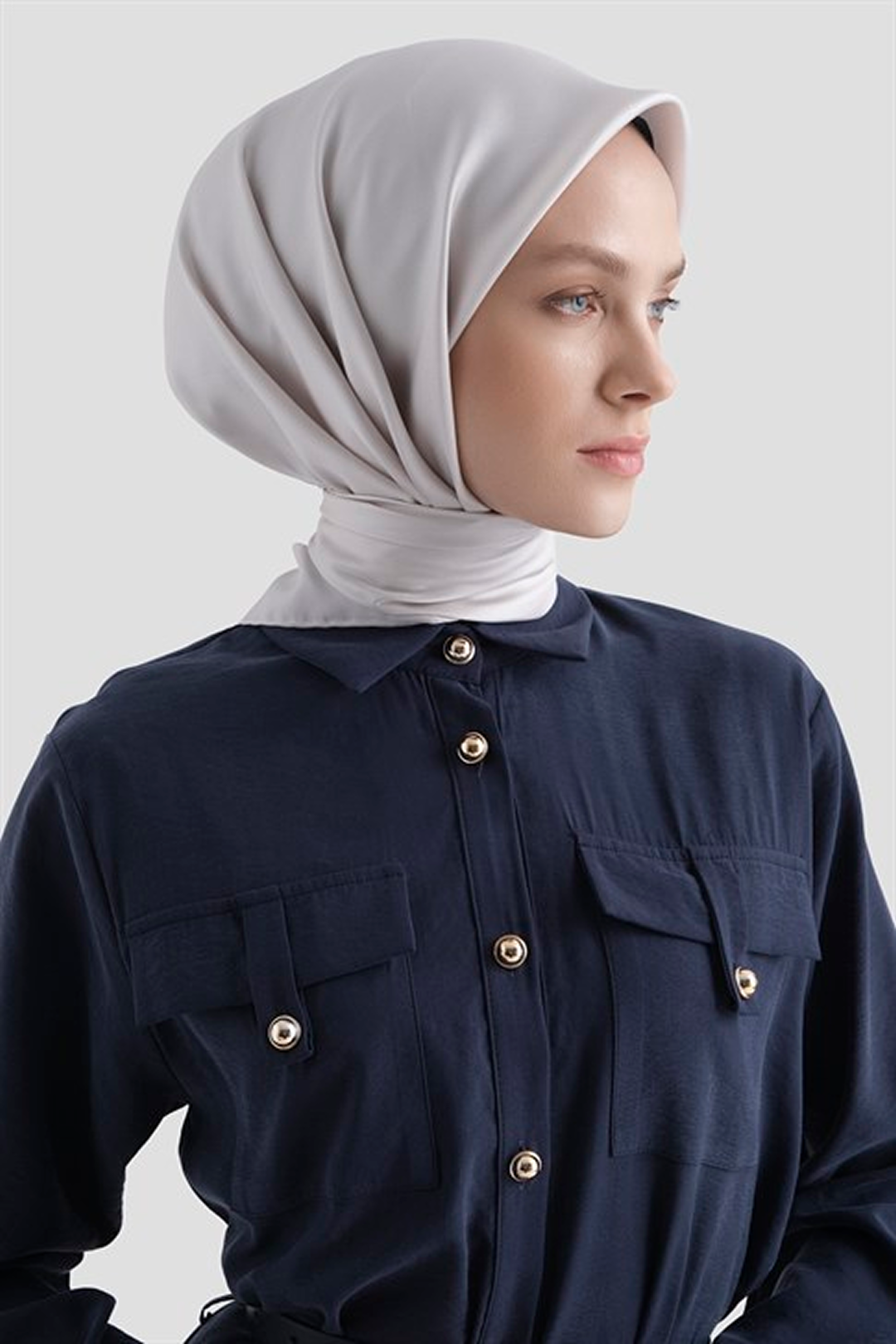 Armine Düz B.Sura Eşarp 0010- 160 Fildişi