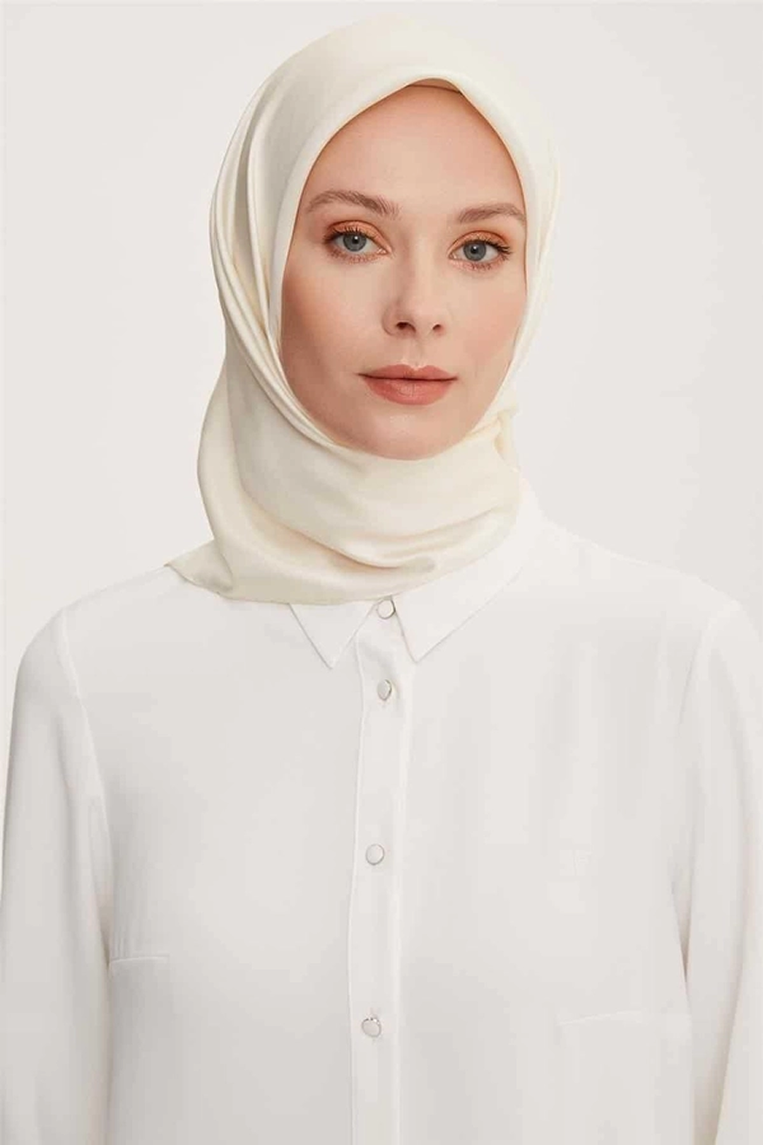 Armine Düz B.Twil Eşarp 0010- 67 Krem