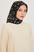 Armine Nostalji İpek Eşarp 25k9207 Siyah