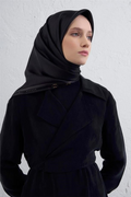 Armine Nostalji İpek Eşarp 25k9401 Siyah