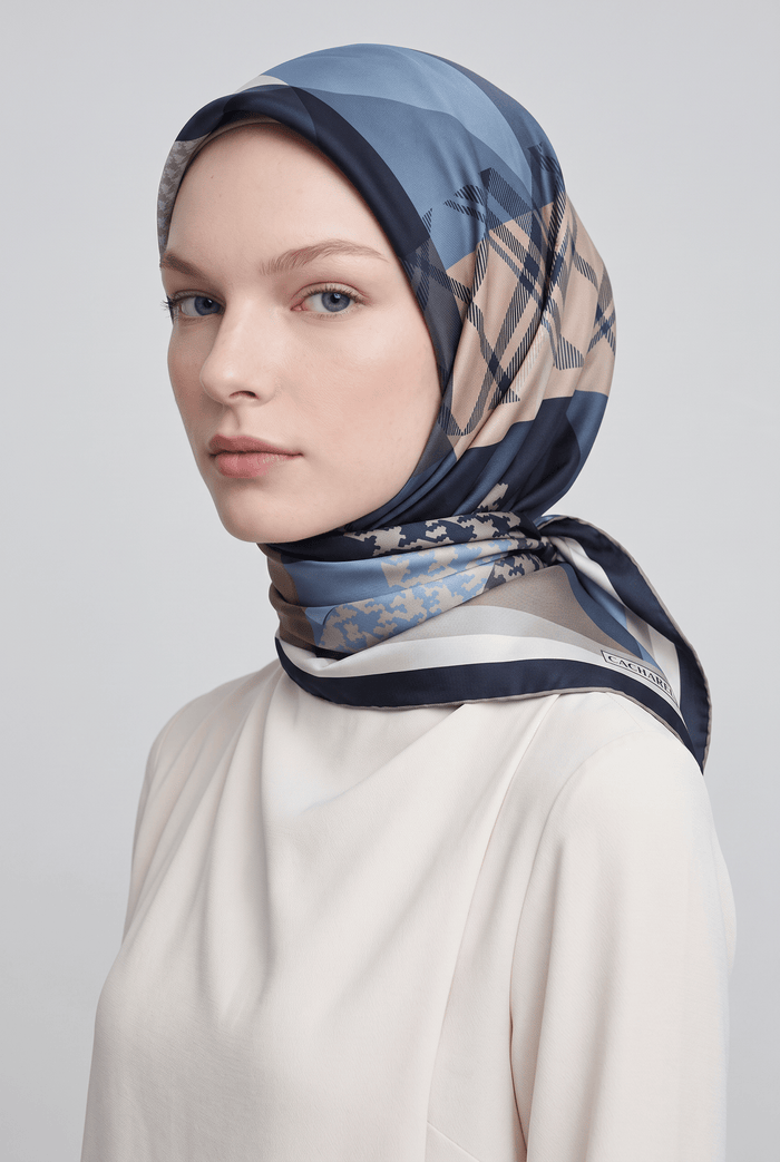 Armine Nostalji Sura İpek Eşarp 25k8020 Siyah
