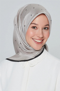 Armine Nostalji Sura İpek Eşarp 25k8259 Gri