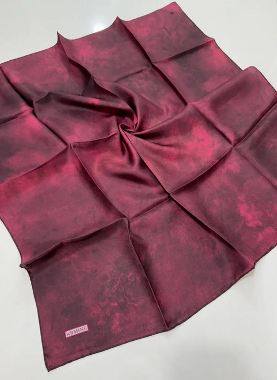Armine Nostalji Sura İpek Eşarp 25k8333 Bordo