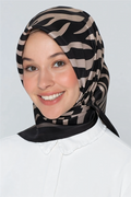 Armine 25winter Zebra Scarf Mink