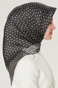 Armine Nostalji Twil Saf İpek Eşarp 25k8557 Siyah