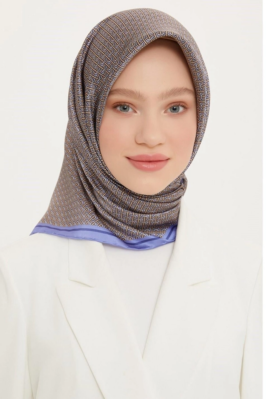 Armine Nostalji Twil Saf İpek Eşarp 25k8733 Mor