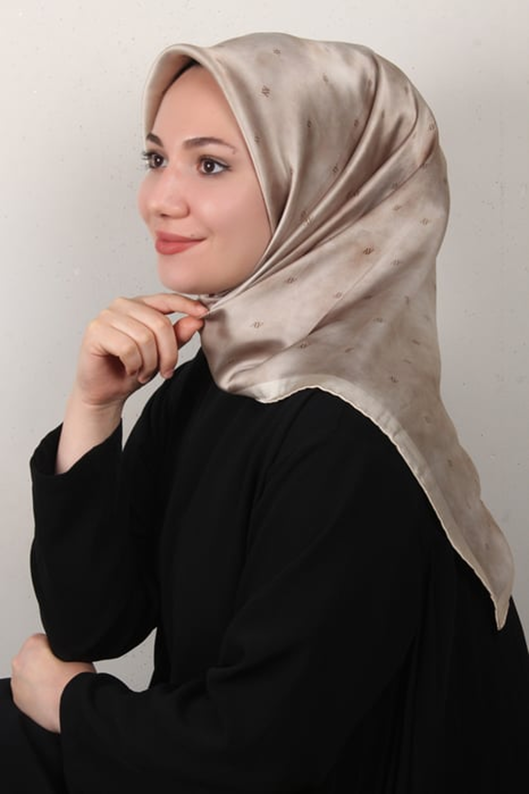 Armine Nostalji Twil Saf İpek Eşarp 25k8933 Krem