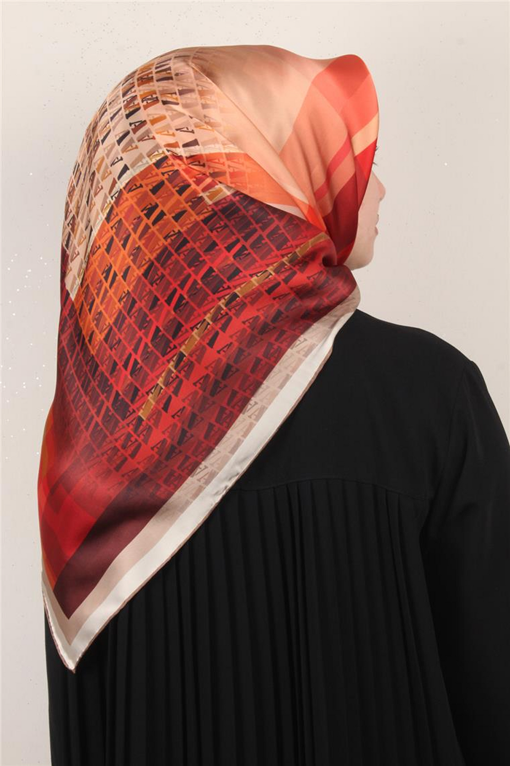 Armine Nostalji Twil Saf İpek Eşarp 25k8934 Turuncu