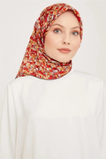 Armine Nostalji Twil Saf İpek Eşarp 25k9004 Kiremit