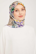 Armine Nostalji Twil Saf İpek Eşarp 25k9037 Beyaz