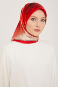 Armine Nostalji Twil Saf İpek Eşarp 25k9100 Kırmızı