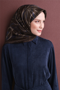 Armine Sura Saf İpek Eşarp 26k9600 Acı Kahve