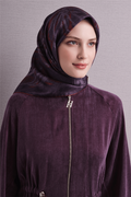 Armine Sura Saf İpek Eşarp 26k9600 Mürdüm