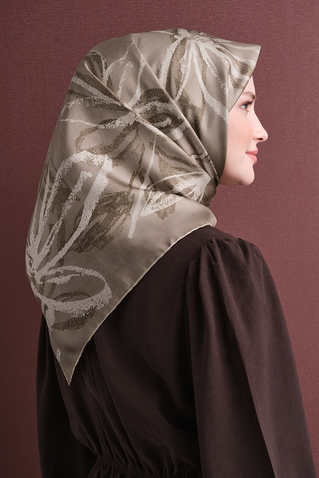 Armine Sura Pure Silk Scarf 26k9600 Stone Color