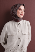 Armine Twil İpek Eşarp 26k9645 Mürdüm