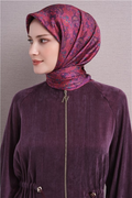Armine Twil Saf İpek Eşarp 26k9609 Fuşya