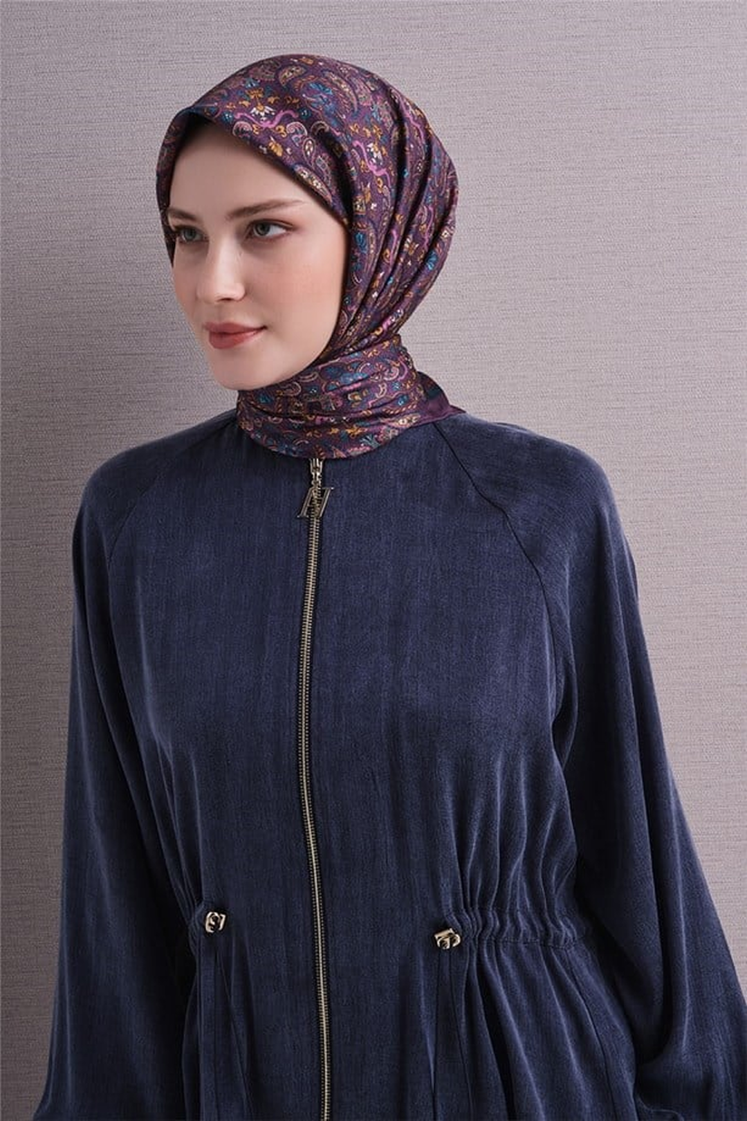 Armine Twil Saf İpek Eşarp 26k9609 Mor