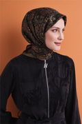 Armine Twil Saf İpek Eşarp 26k9609 Yağ Yeşili
