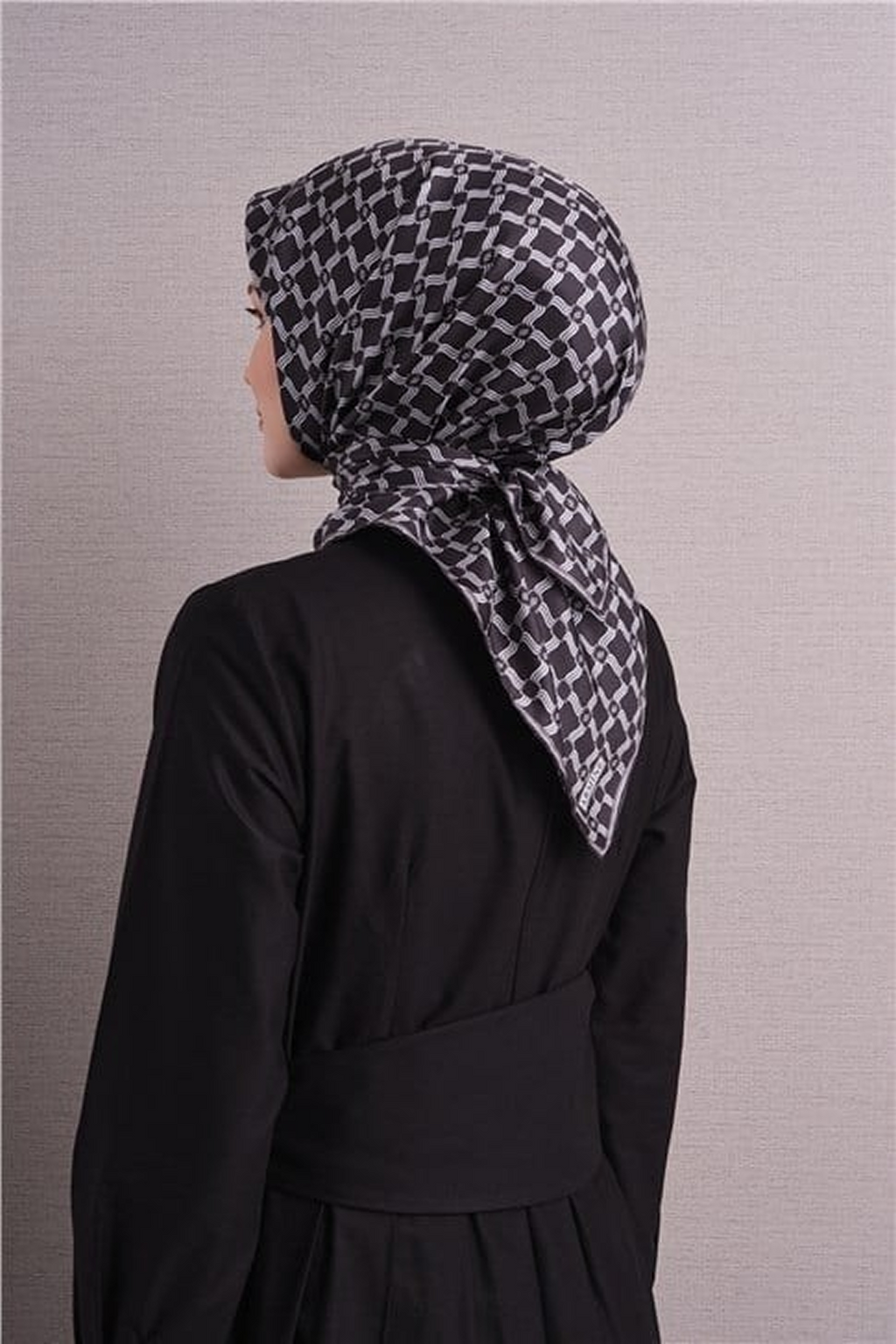 Armine Twil Saf İpek Eşarp 26k9636 Antrasit
