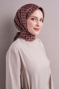 Armine Twil Saf İpek Eşarp 26k9636 Bordo