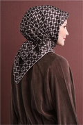 Armine Twil Saf İpek Eşarp 26k9636 Kahve