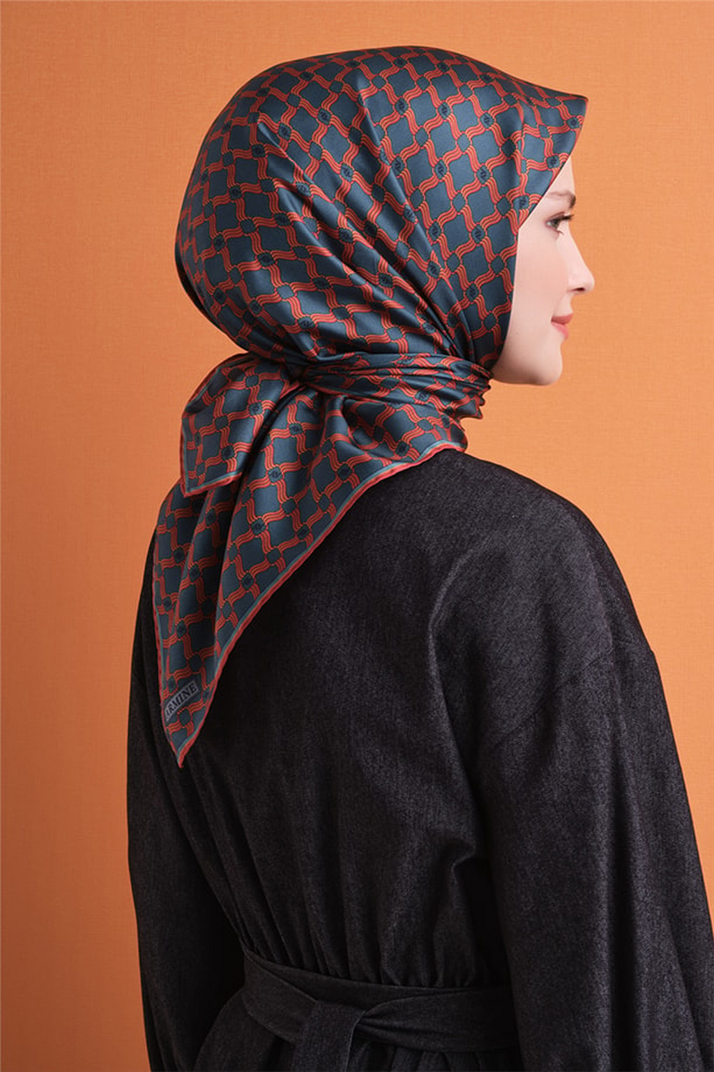 Armine Twil Saf İpek Eşarp 26k9636 Kiremit
