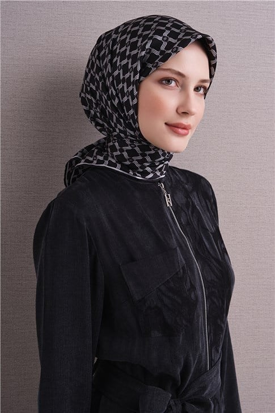 Armine Twil Saf İpek Eşarp 26k9636 Siyah