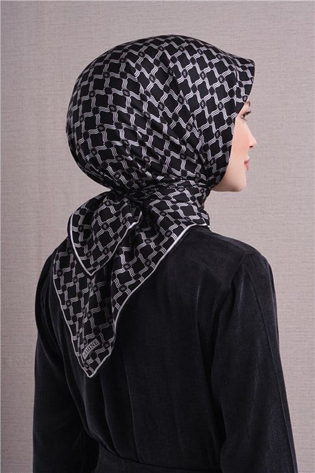 Armine Twil Saf İpek Eşarp 26k9636 Siyah