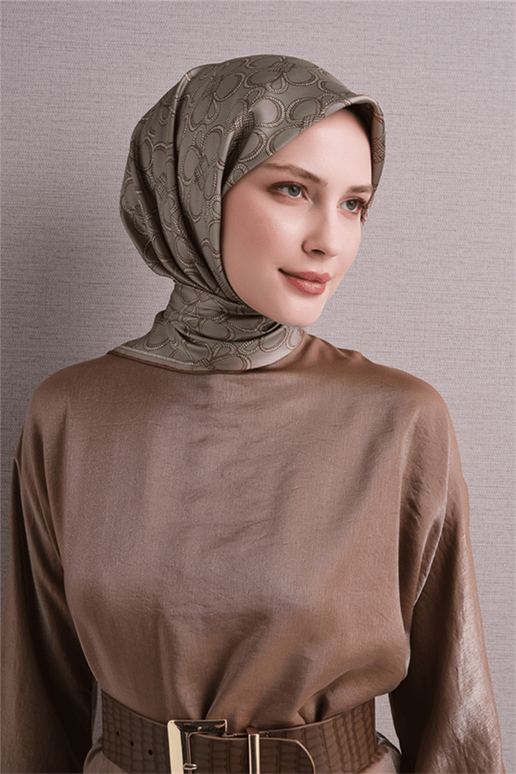 Armine Twil Saf İpek Eşarp 26k9638 Bej