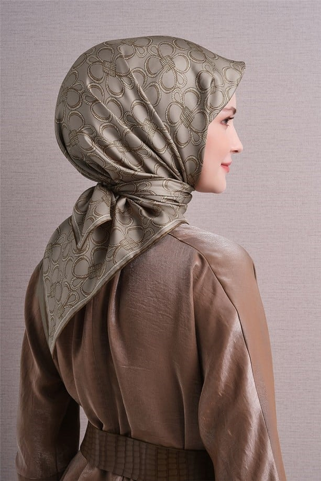 Armine Twil Saf İpek Eşarp 26k9638 Bej