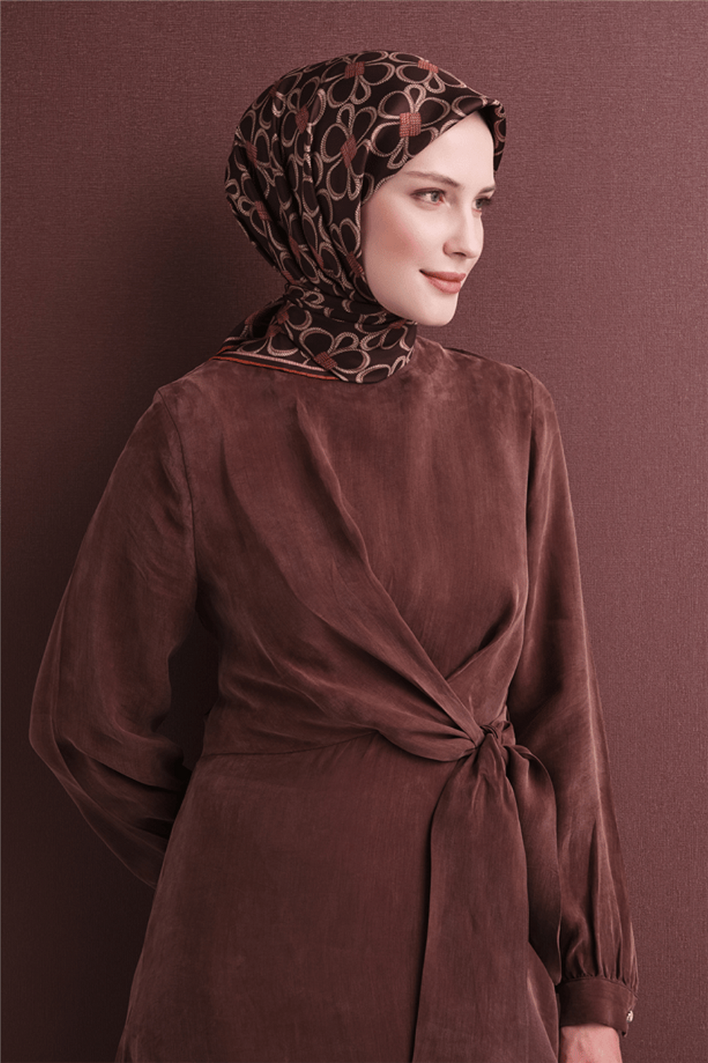 Armine Twil Saf İpek Eşarp 26k9638 Kiremit