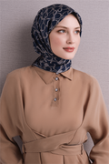 Armine Twil Saf İpek Eşarp 26k9638 Koyu Laci
