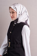 Armine Twil Saf İpek Eşarp 26k9639 Kahve