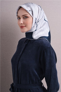 Armine Twil Saf İpek Eşarp 26k9639 Lacivert