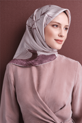 Armine Twil Saf İpek Eşarp 26k9639 Pudra