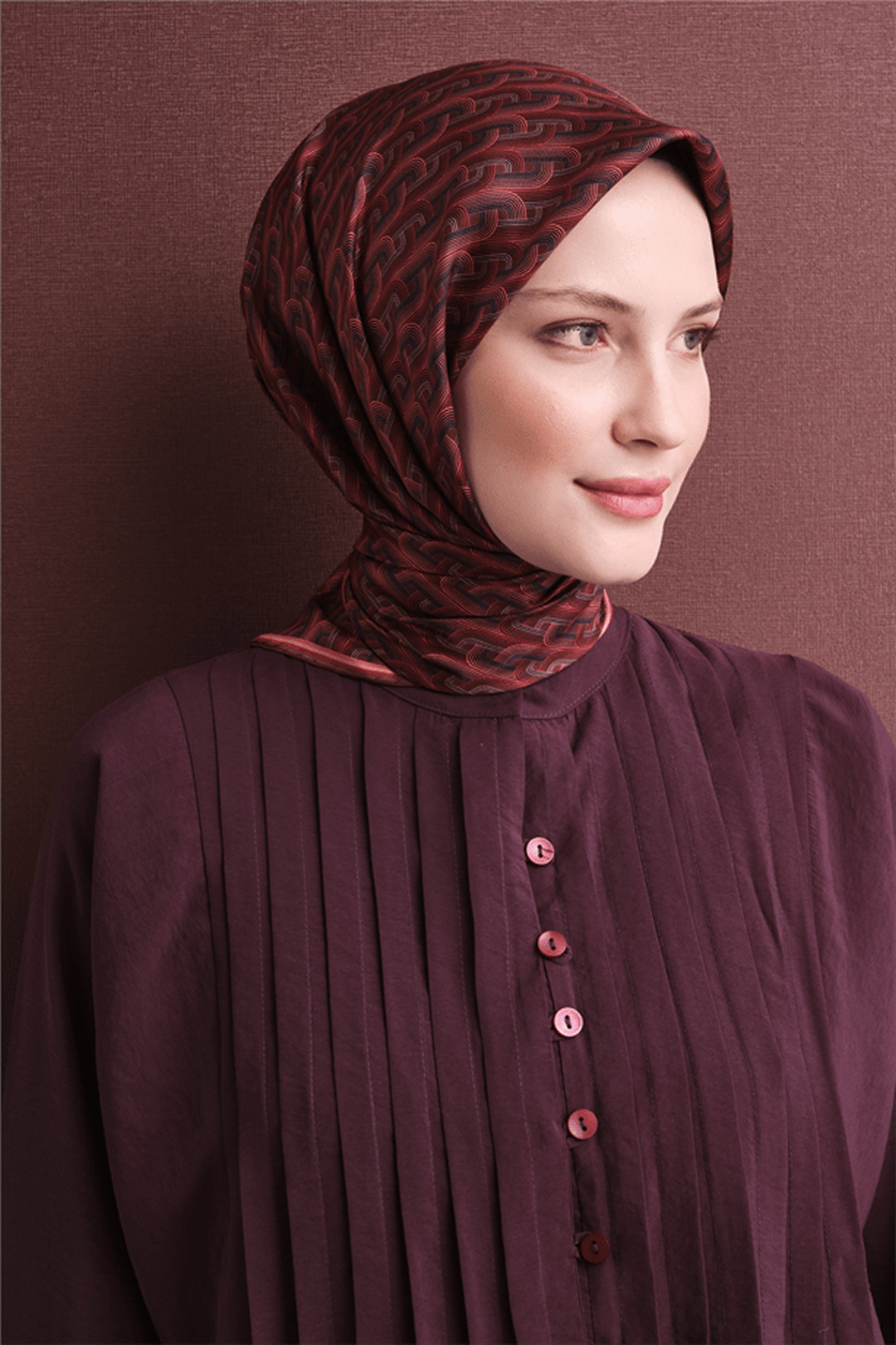 Armine Twill Saf İpek Eşarp 26k9604 Kırmızı