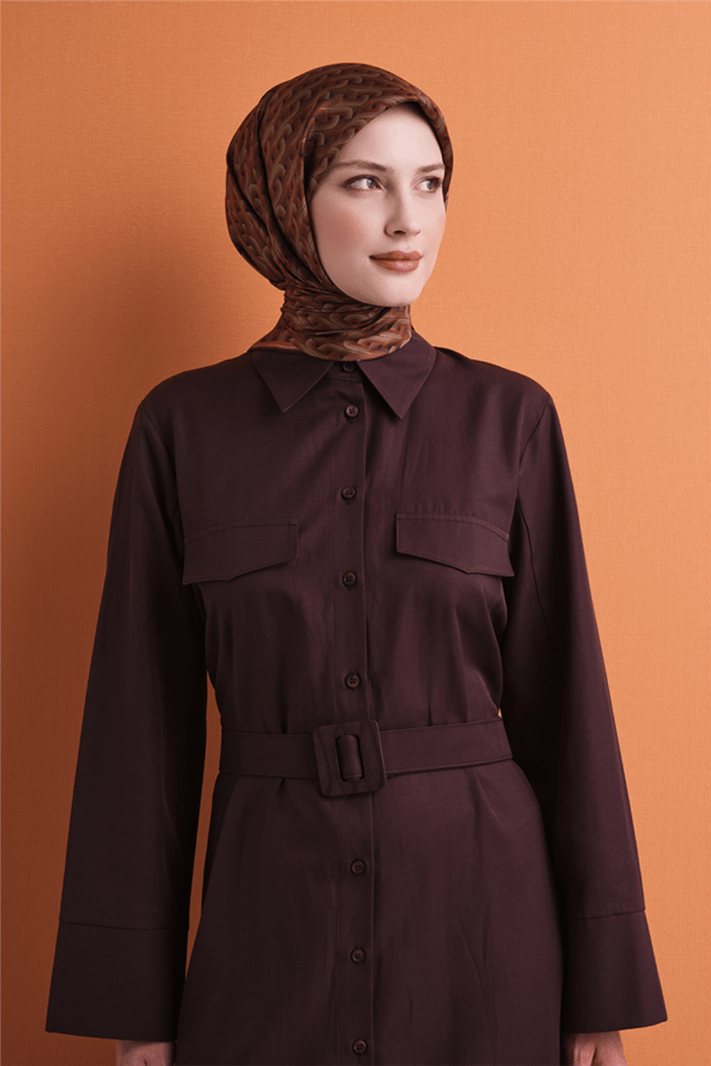 Armine Twill Pure Silk Scarf 26k9604 Plum