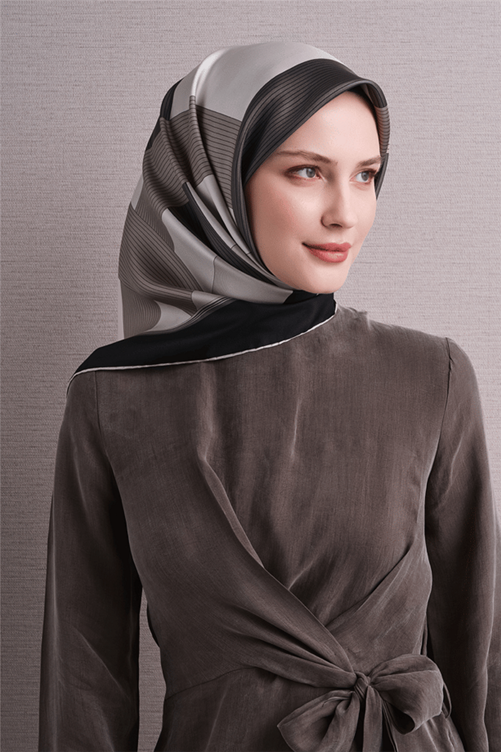 Armine Twill Saf İpek Eşarp 26k9610 Krem