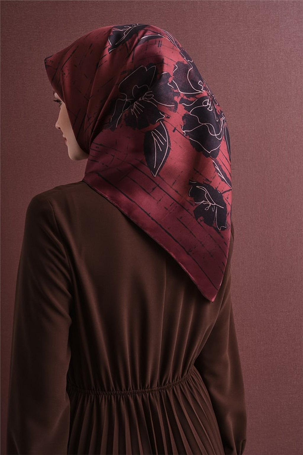 Armine Twill Saf İpek Eşarp 26k9617 Kırmızı