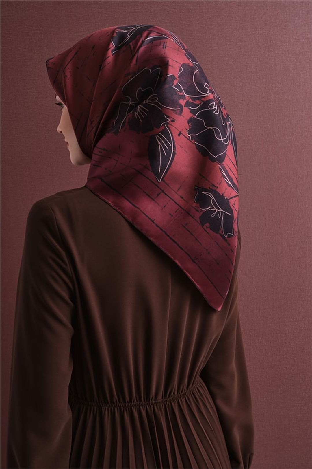 Armine Twill Saf İpek Eşarp 26k9617 Kırmızı
