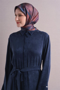 Armine Twill Saf İpek Eşarp 26k9618 Turkuaz