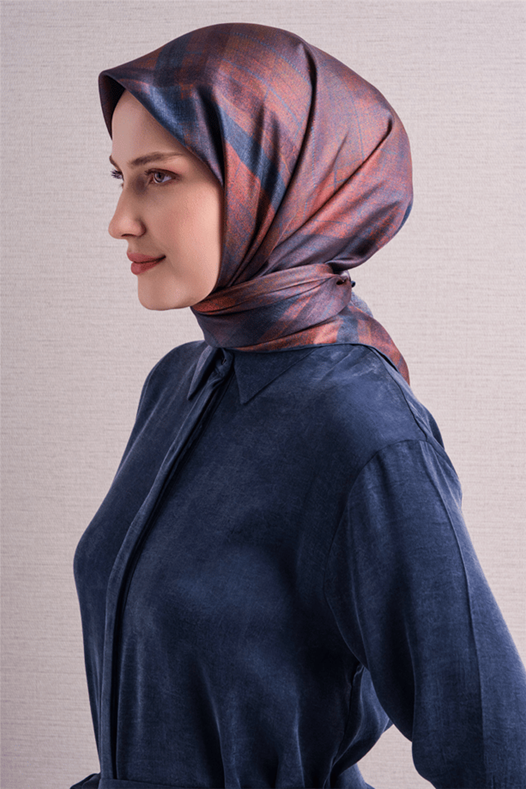 Armine Twill Saf İpek Eşarp 26k9618 Turkuaz