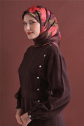 Armine Twill Saf İpek Eşarp 26k9620 Kırmızı