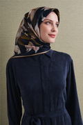 Armine Twill Saf İpek Eşarp 26k9620 Lacivert