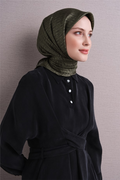 Armine Twill Pure Silk Scarf 26k9625 Green