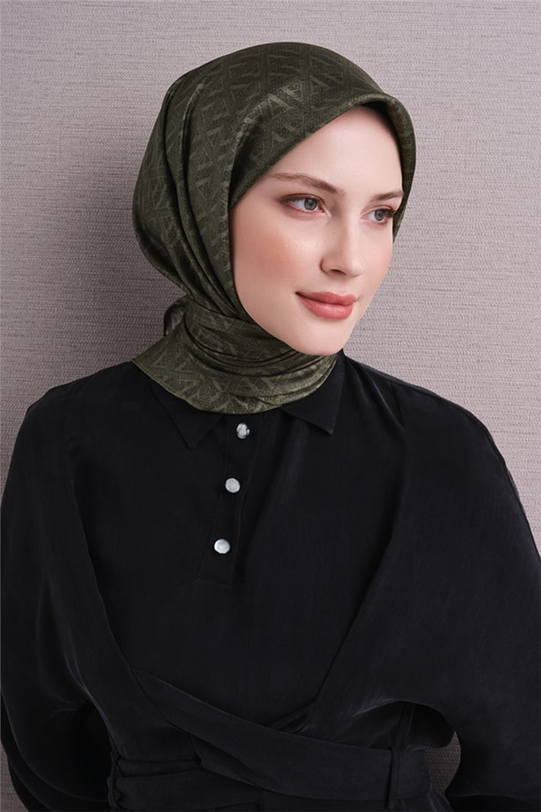 Armine Twill Pure Silk Scarf 26k9625 Green